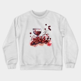 Wine and grape - salud Crewneck Sweatshirt